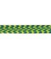 Elastic Braid Rubber - 6mm - Yellow / Green Color - 100 meters