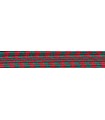 Elastic braid rubber - 6mm - Farbe gGrün / Rot - Rolle 100 meter