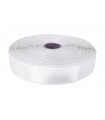 Double Side Satin Ribbon - 20mm - Roll 50 meters - White color