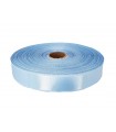 Double Side Satin Ribbon - 24mm - Roll 50 meters - Light blue color