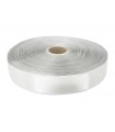 Double Side Satin Ribbon - 24mm - Roll 50 meters - Silver color
