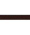 Caoutchouc tresse élastique - 6 mm - Couleur marron - Rouleau 100 mètres